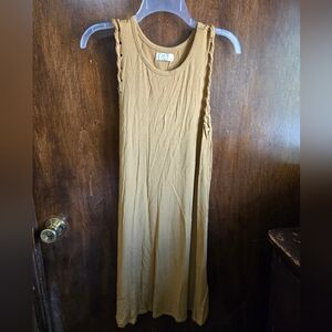 Maurices Sleeveless Mustard Midi Dress